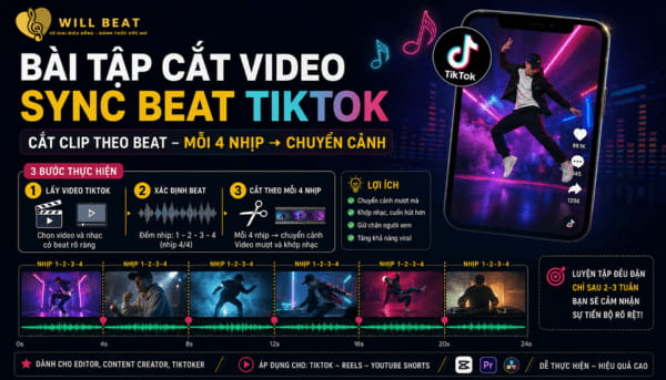 Bài Tập Cắt Video Sync Beat TikTok | Hướng Dẫn Chi Tiết Từ Cơ Bản Đến Nâng Cao