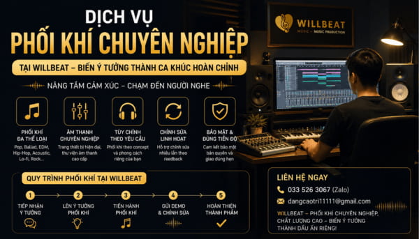 Dịch Vụ Phối Khí Chuyên Nghiệp Tại Willbeat | Biến Ý Tưởng Thành Ca Khúc Hoàn Chỉnh