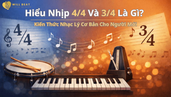Hiểu Nhịp 4/4 Và 3/4 Là Gì? Kiến Thức Nhạc Lý Cơ Bản Cho Người Mới