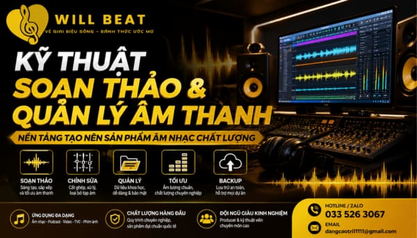 Kỹ Thuật Soạn Thảo & Quản Lý Âm Thanh Chuyên Nghiệp | Nền Tảng Tạo Nên Sản Phẩm Âm Nhạc Chất Lượng